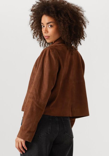 MY ESSENTIAL WARDROBE Veste en cuir PETRAMW SUEDE JACKET en marron - large