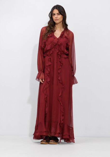 DANTE6 Robe maxi ELIVIA CHIFFON MAXI DRESS Bordeaux - large