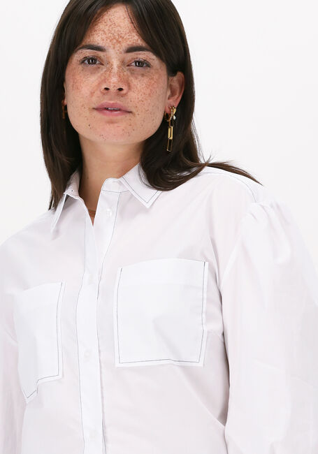 SECOND FEMALE LARK CROPPED SHIRT Blouses en blanc - large