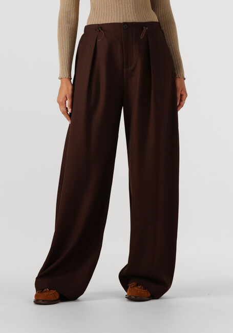 SUNCOO Pantalon large JIO en marron - large