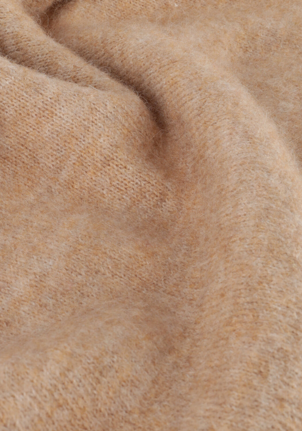 Beige SELECTED WOMEN T-shirt SLFMALINE-LILIANA 2/4 KNIT O-NECK - large