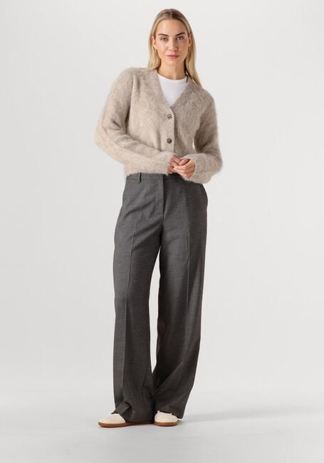 Taupe MINUS Pantalon ELVERA MID WAIST PANT - large