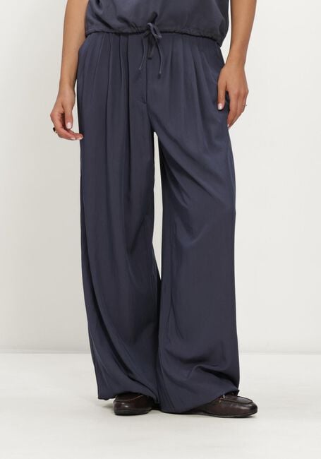 MSCH COPENHAGEN Pantalon large MSCHZINET MALANIE PANTS Bleu fonc&eacute; - large