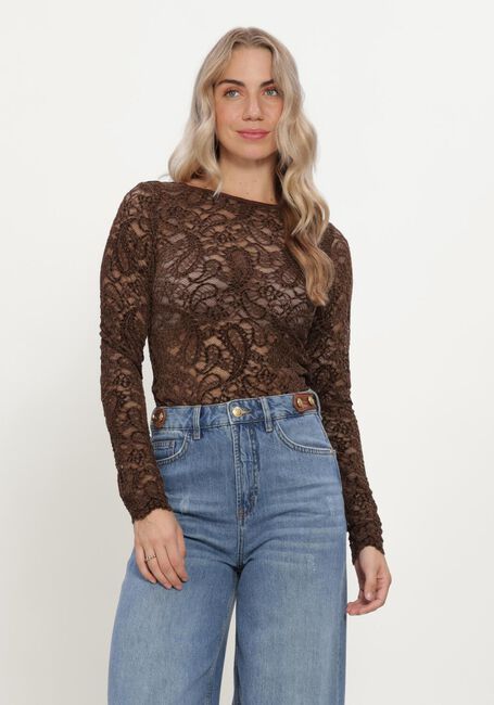 Bruine MY ESSENTIAL WARDROBE  MWSALVI LS LACE BLOUSE - large