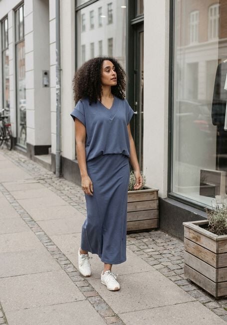 AIMEE THE LABEL Pull KATJA SWEATER en bleu - large