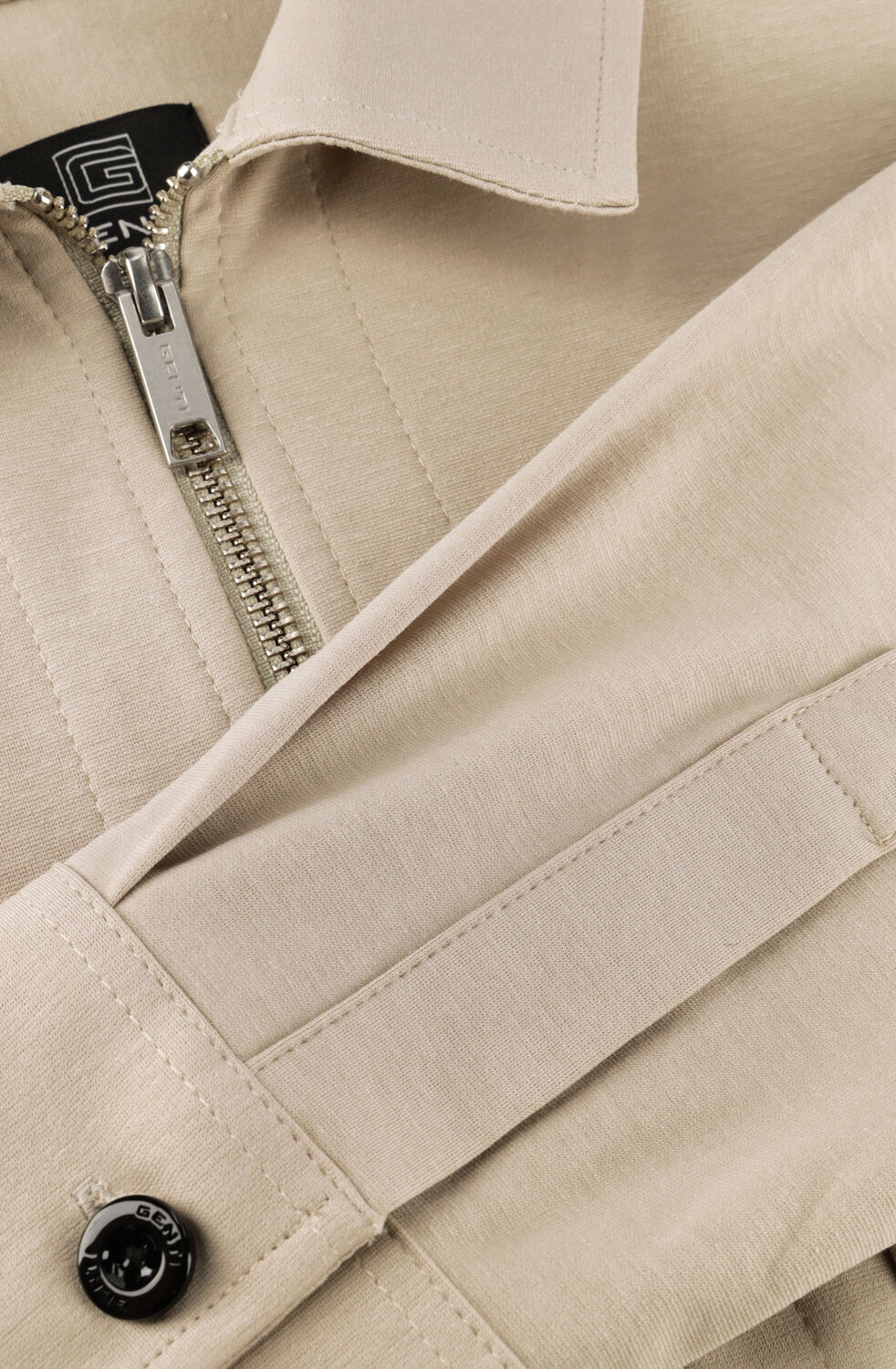 GENTI Surchemise OAKS SHIRT JACKET en beige - large