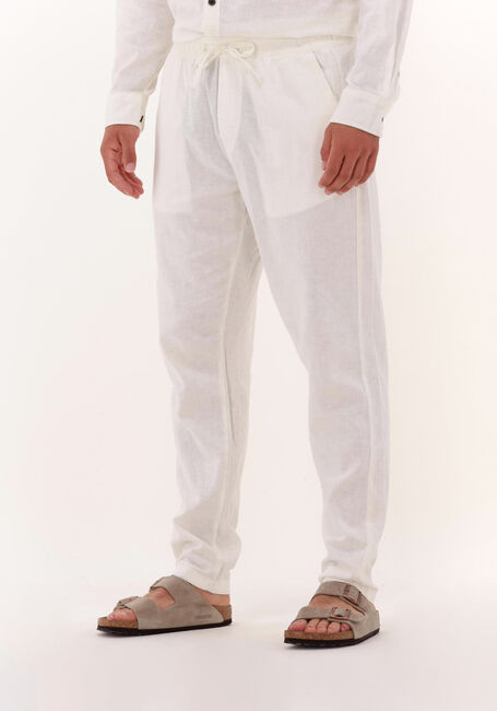 Gebroken wit ANERKJENDT Chino AKJULIUS LINEN PANTS - large