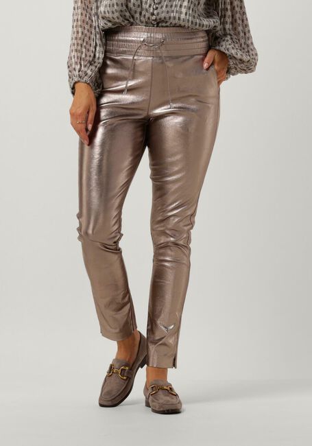 IBANA Pantalon POGGY METALLIC en bronze - large