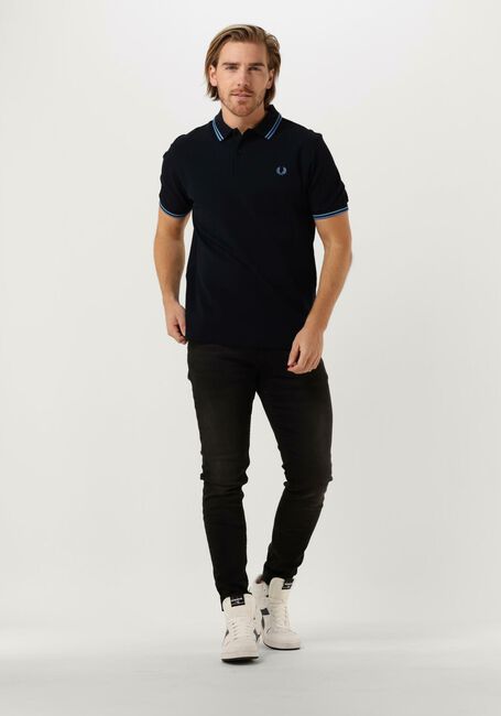 FRED PERRY Polo TWIN TIPPED FRED PERRY SHIRT Bleu foncé - large