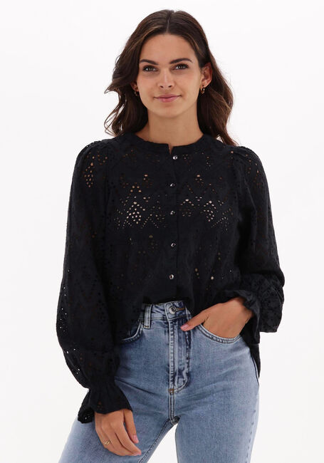 BY-BAR Blouse SAMMIE EMBROIDERY BLOUSE Bleu foncé - large