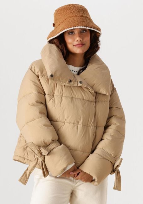 CO'COUTURE Veste matelassé MEGAN CROPPED PUFFER JACKET en beige - large