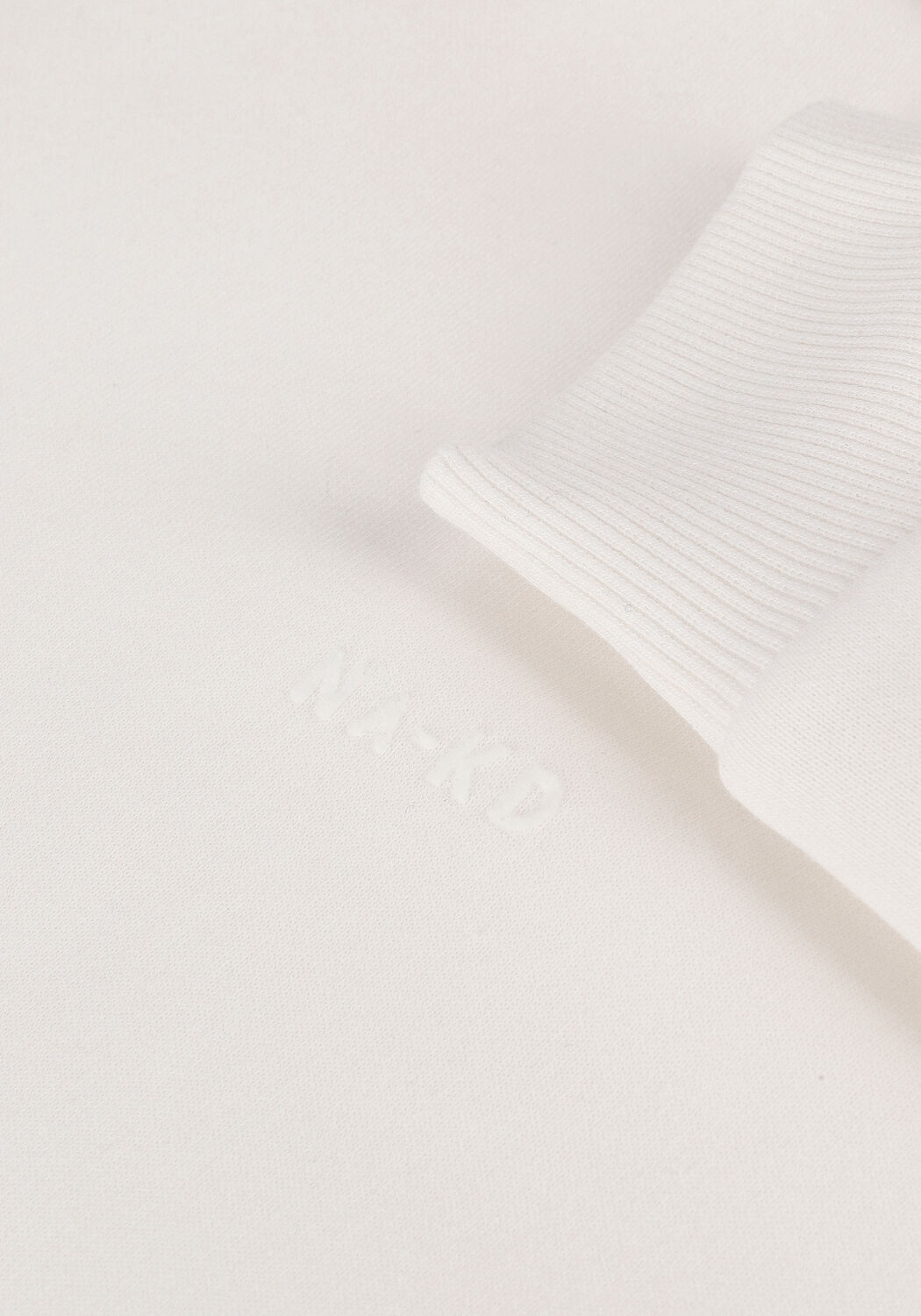 NA-KD Chandail TONE IN TONE HOODIE Blanc - large