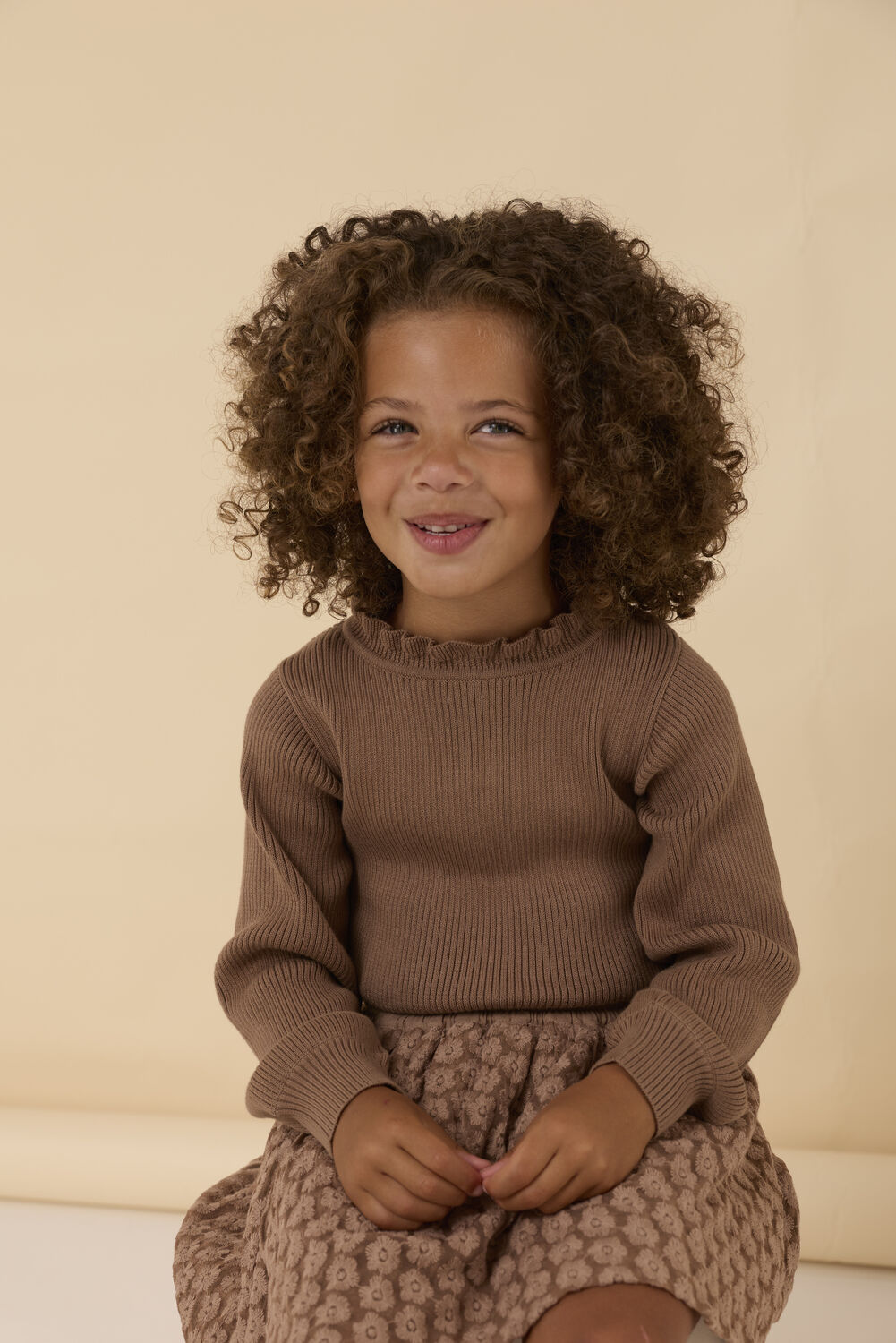 TON & TON Pull TAIME en marron - large