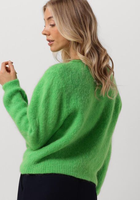 Groene AMERICAN DREAMS Vest SUSAN ALPACA CARDIGAN - large
