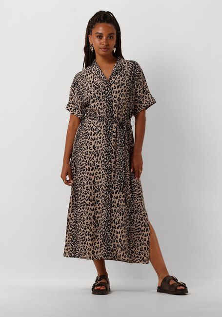 CATWALK JUNKIE Robe midi RESORT COLLAR SHIRT DRESS en marron - large