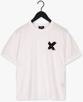 ALIX THE LABEL T-shirt LADIES KNITTED X T-SHIRT en blanc