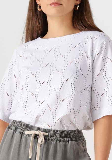 OBJECT Haut OBJAVA 2/4 LO O-NECK TOP en blanc - large