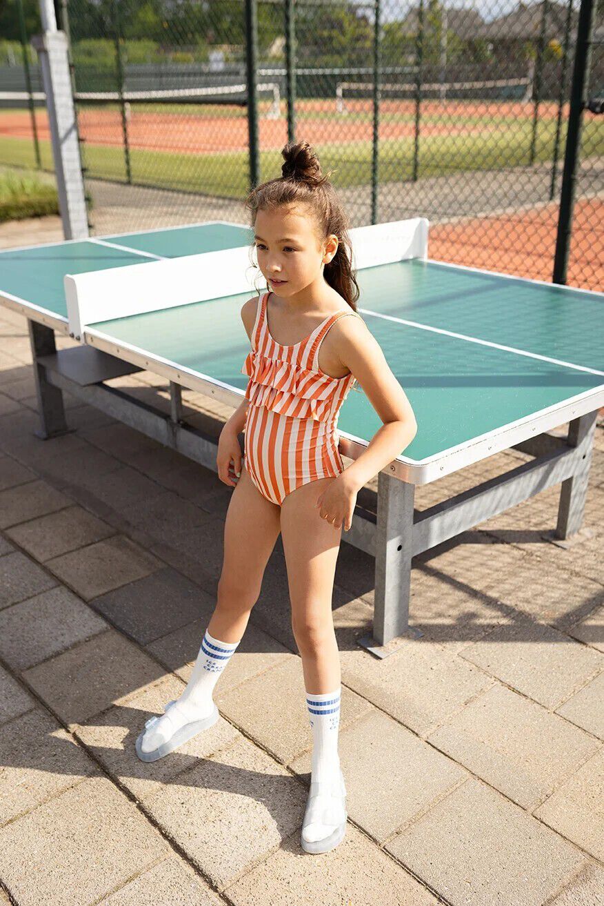 Multi Sproet & Sprout Zwemkleding SWIMSUIT RUFFLE STRIPES - large