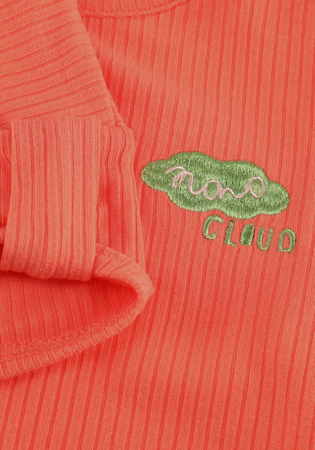 NONO Haut KAPRI RIB JERSEY WITH FANCY SLEEVE en orange - large