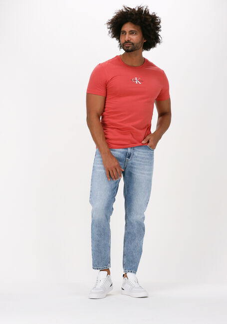 Koraal CALVIN KLEIN T-shirt MONOGRAM LOGO TEE - large