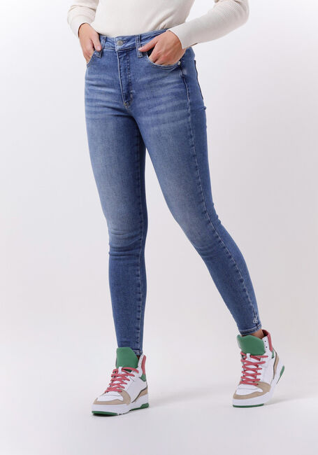 Blauwe CALVIN KLEIN Skinny jeans HIGH RISE SUPER SKINNY ANKLE - large