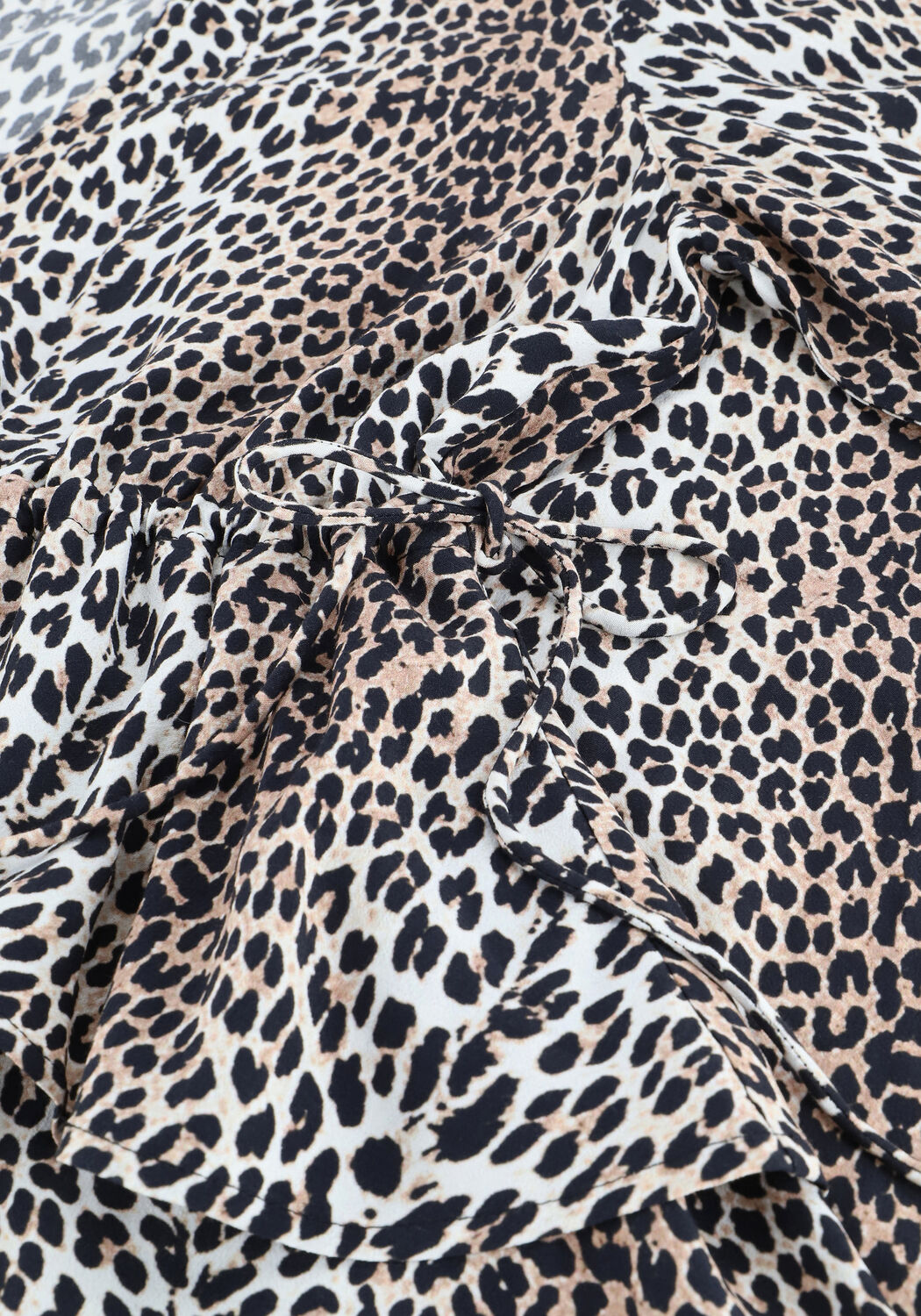 Beige NOTES DU NORD Maxi jurk ALICIA LEOPARD DRESS - large