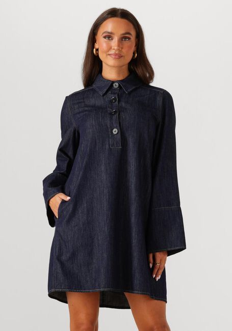 SECOND FEMALE Mini robe DERA DENIM TUNIC DRESS Bleu foncé - large