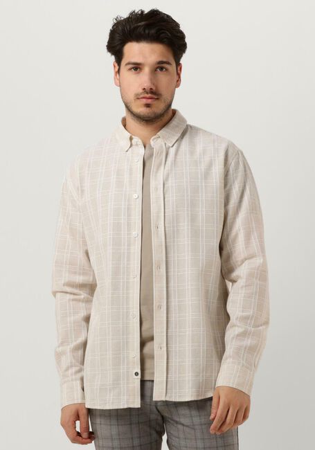 ANERKJENDT Chemise décontracté AKKONRAD L/S CHECK SHIRT Sable - large