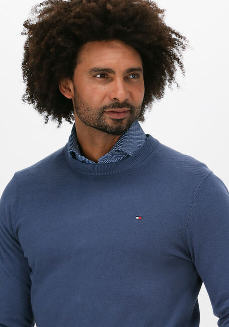 TOMMY HILFIGER Pull PIMA COTTON CASHMERE CREW NECK en bleu - large