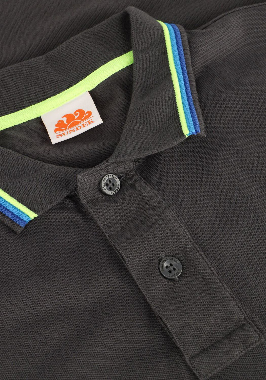 Donkergrijze SUNDEK Polo M4S091 BRICE POLO - large