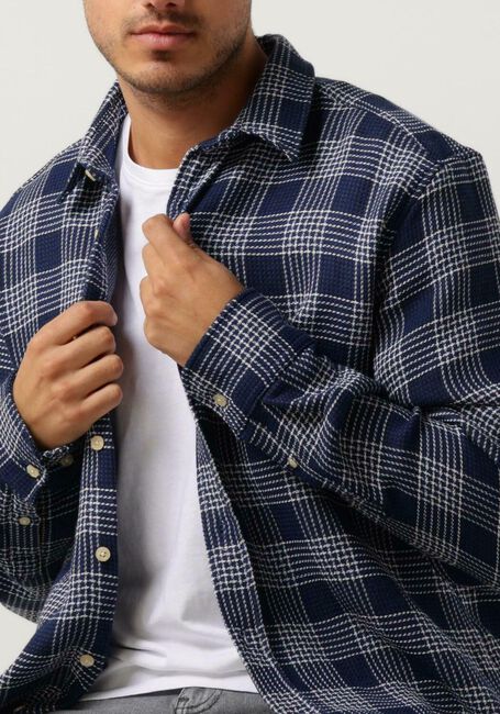 FORÉT Surchemise ARCTIC CHECK SHIRT en bleu - large