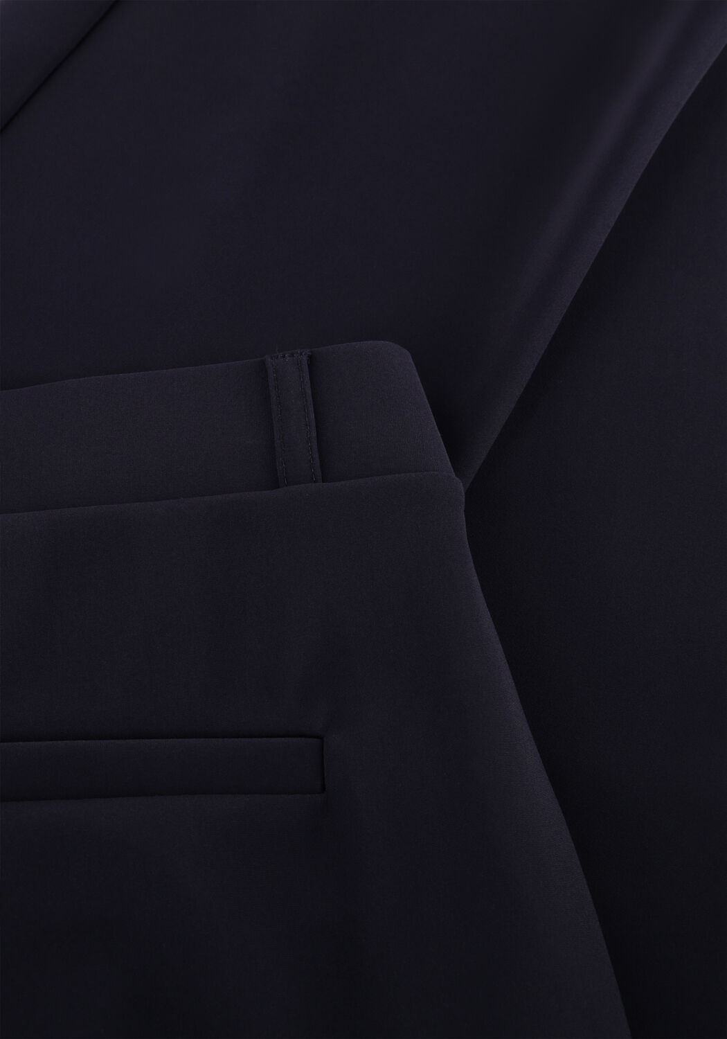 Donkerblauwe STUDIO ANNELOES Flared broek FLAIR BONDED TROUSERS - large