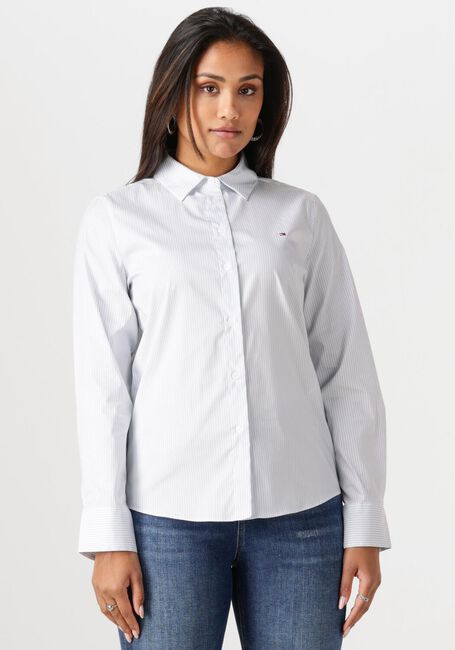 Blauwe TOMMY HILFIGER  ESS POPLIN REGULAR SHIRT - large