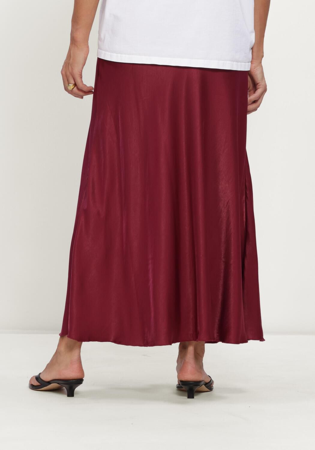 Rode MSCH COPENHAGEN Midirok MSCHNICOLETTE ULLAS SKIRT - large