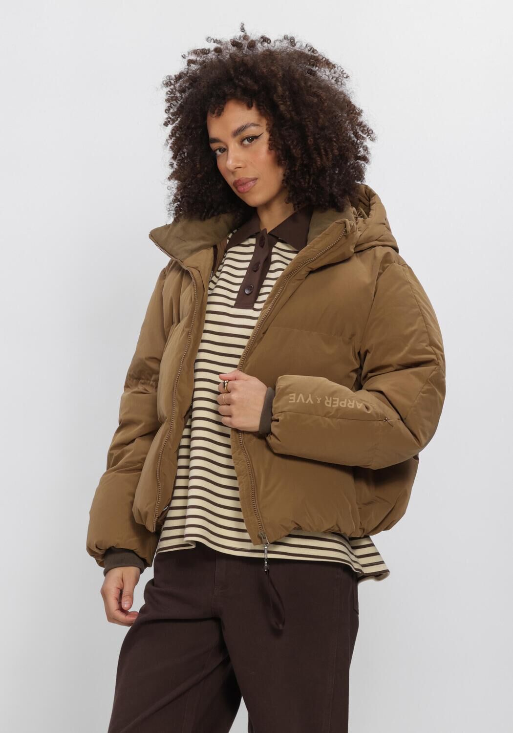 Bruine HARPER & YVE Gewatteerde jas IBBY-JA - large