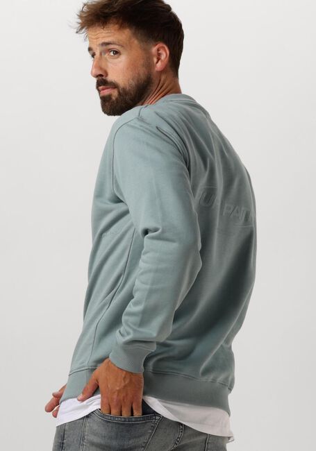 PURE PATH Chandail LOOSE FIT SWEATERS CREWNECK308 en bleu - large