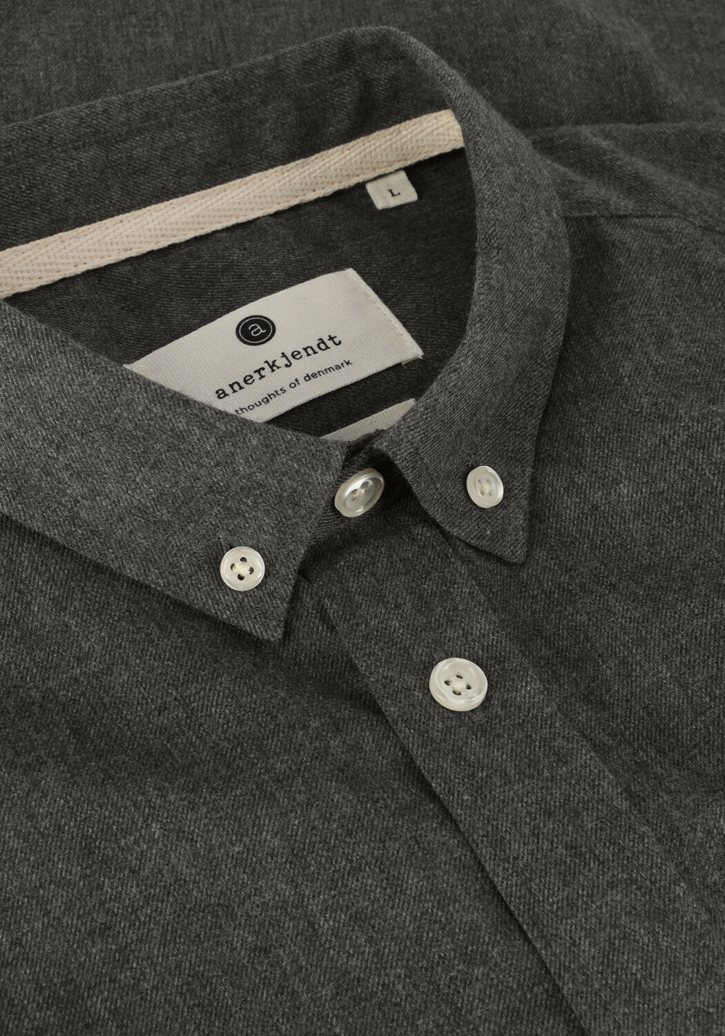 ANERKJENDT Chemise d&eacute;contract&eacute; AKKONRAD MELANGE SHIRT en gris - large