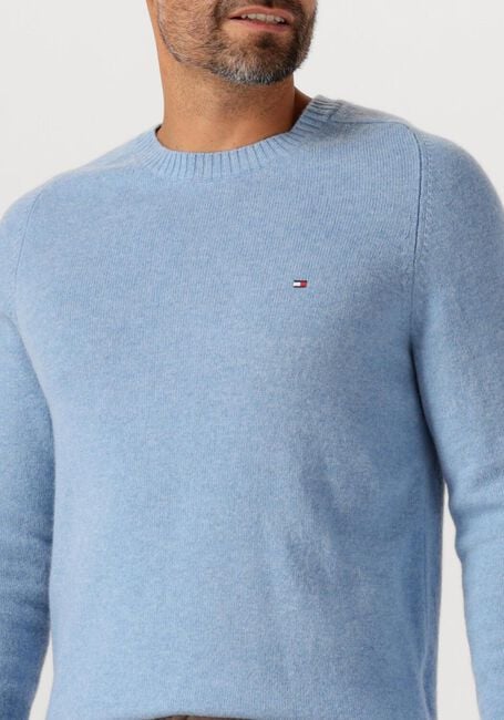 TOMMY HILFIGER Pull LAMBSWOOL CREW NECK Bleu clair - large