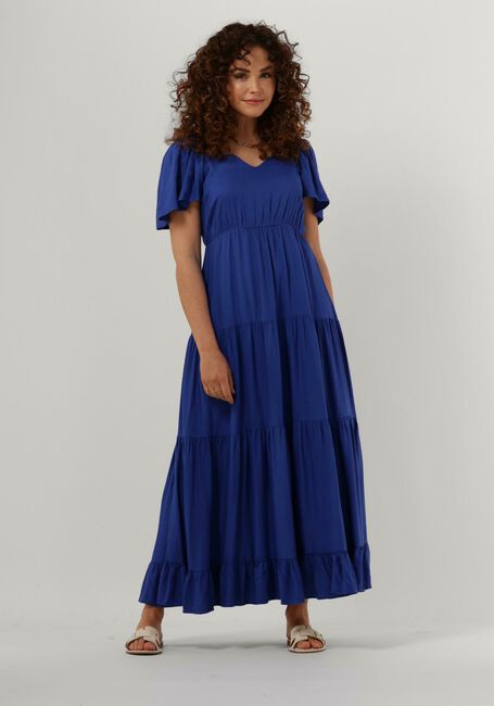 Y.A.S. Robe maxi YASTORONTO SS ANKLE DRESS en bleu - large