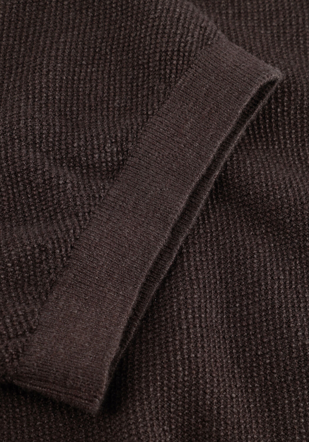 PROFUOMO Polo T-SHIRT CREW NECK COTTON LINEN en marron - large