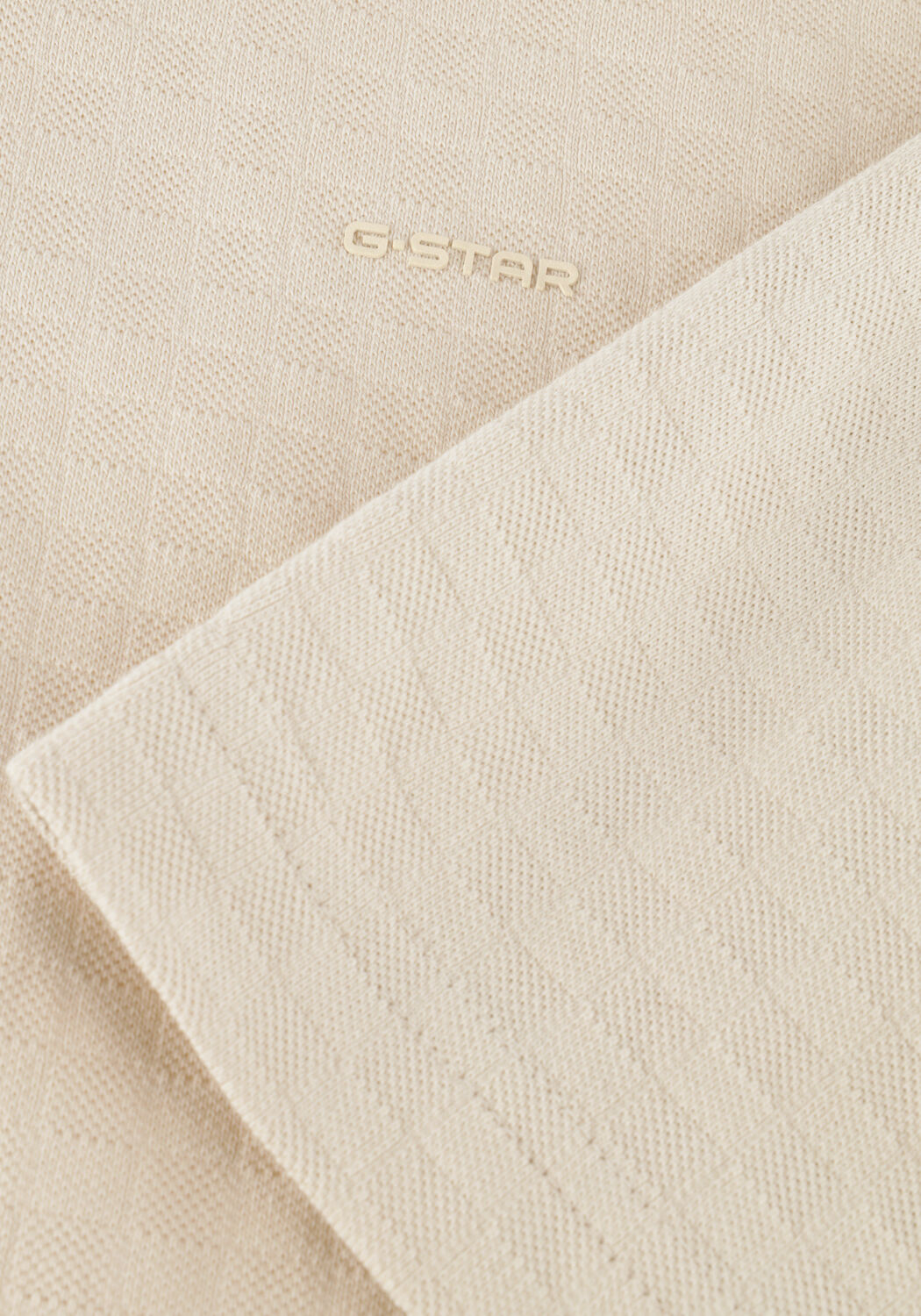 Ecru G-STAR RAW T-shirt STRUCTURED RELAXED BASE R T - large