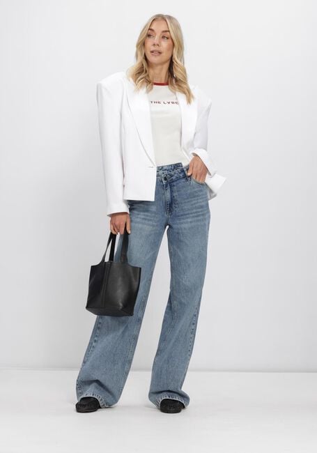 Witte ALIX THE LABEL Blazer LADIES WOVEN OVERSIZED TWILL BLAZER - large