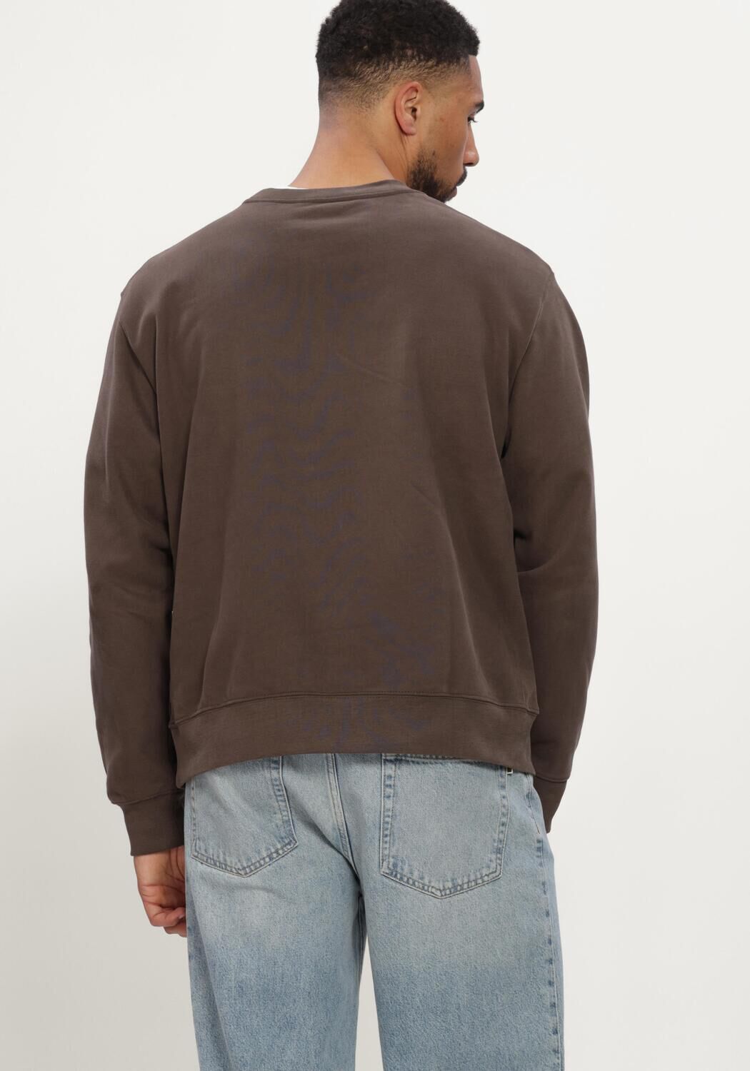 SELECTED MEN Chandail SLMDOMESTIC RELAXAXEL LS CREW NECK SWEAT en marron - large
