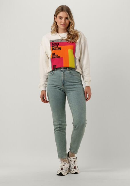 Witte ALIX THE LABEL Sweater LADIES KNITTED GRAPHIC SWEATER - large