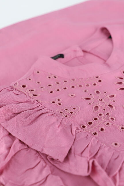 SCOTCH & SODA Blouse EMBROIDERED VOLUMINOUS SLEEVED en rose - large