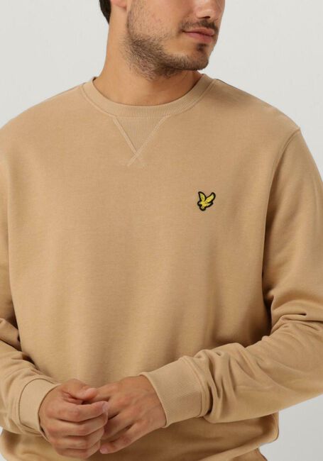 Khaki LYLE & SCOTT Trui CREW NECK SWEATSHIRT - large