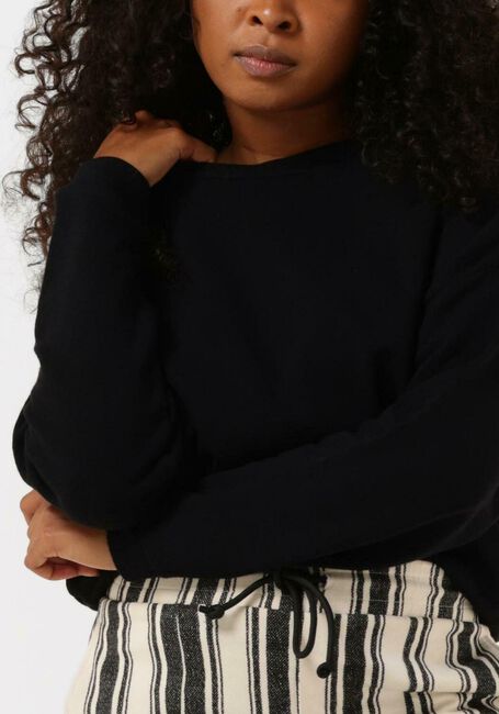 Zwarte 10DAYS Trui ROUND NECK SWEATER - large