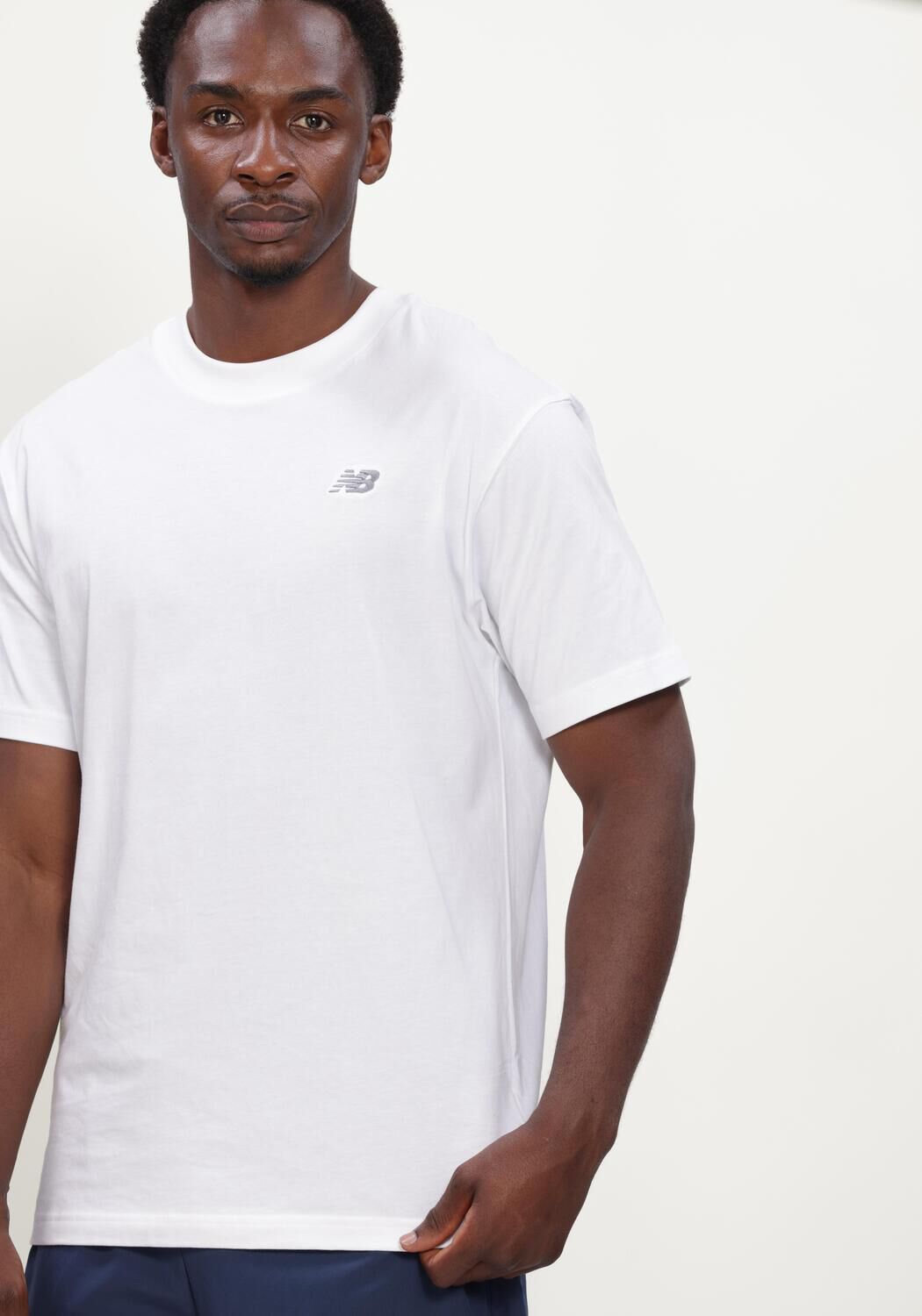 Witte NEW BALANCE Polo / T-shirt SE CTN SS - large