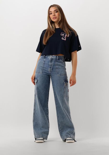 Blauwe TOMMY JEANS Wide jeans CLAIRE HGH WD UTILITY CH4039 - large