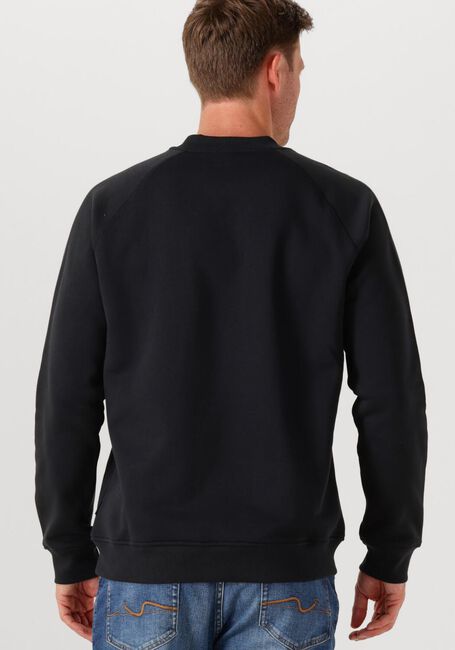GENTI Pull BASIC LOGO SWEATER en noir - large